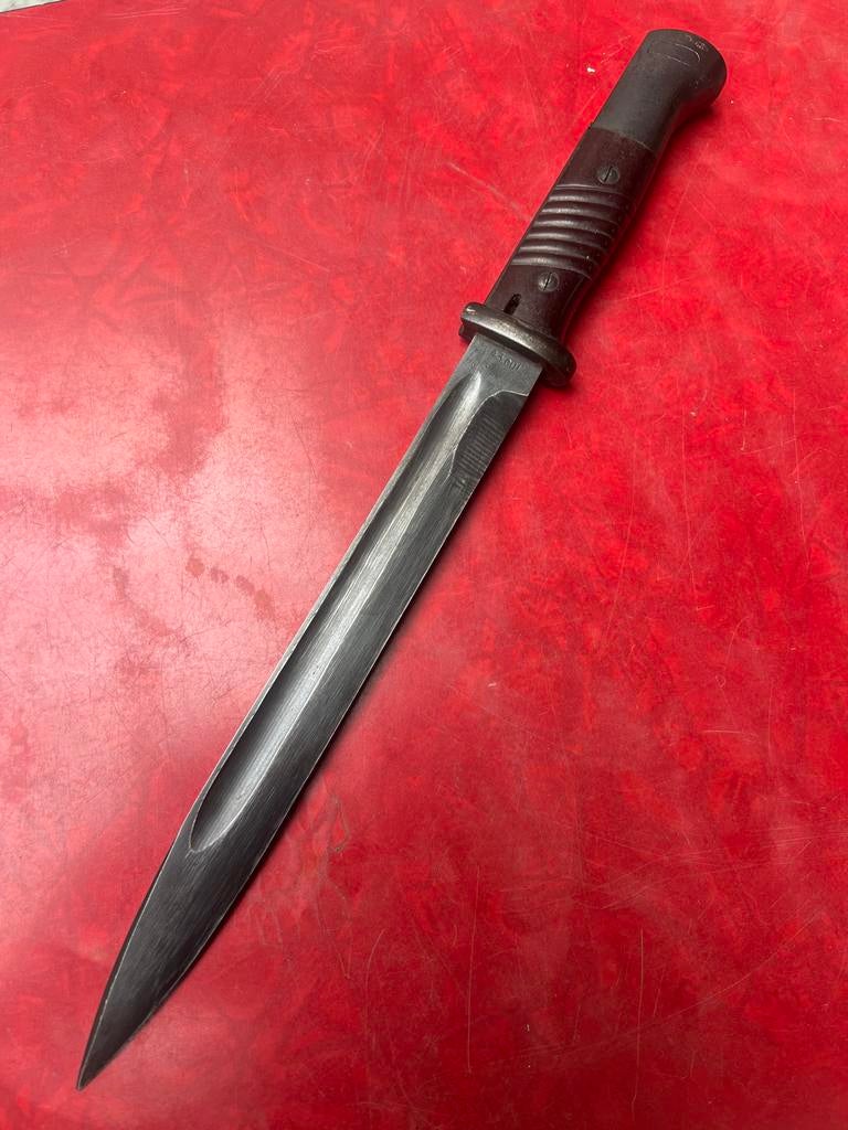 Duitse Wehrmacht bajonet voor de Mauser Karabiner 98K, Ophalen of Verzenden, Landmacht, Duitsland, Mes of Dolk