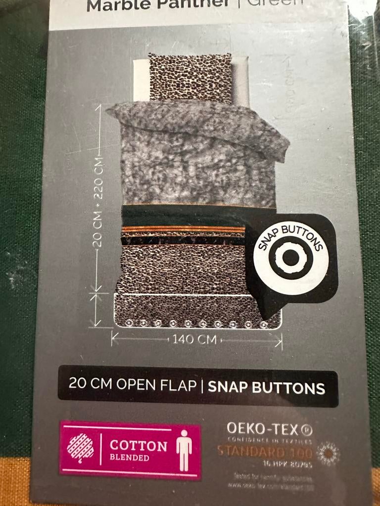 Dekbedovertrek 140x220 + kussensloop - Nieuw!, Huis en Inrichting, Slaapkamer | Beddengoed, Nieuw, Ophalen of Verzenden