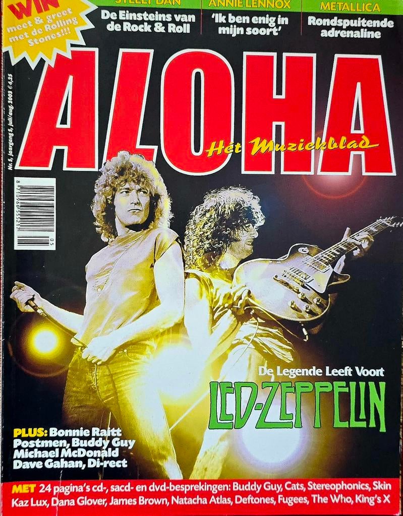 ALOHA Muziekblad - Juli/Aug 2003 - Nr.5, Jaargang 5, Ophalen of Verzenden, Gelezen, Muziek, Film of Tv