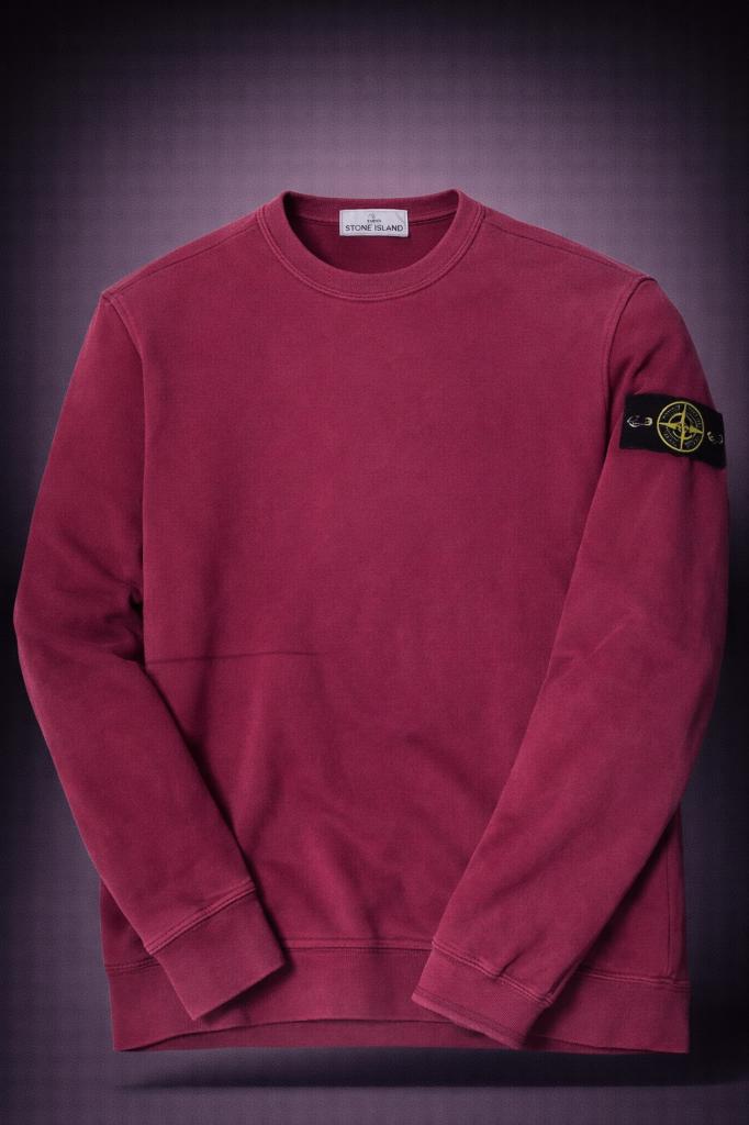 Stone Island Sweater Fleece - M - Rood - Authentiek, Ophalen of Verzenden, Zo goed als nieuw, Maat 48/50 (M), Rood