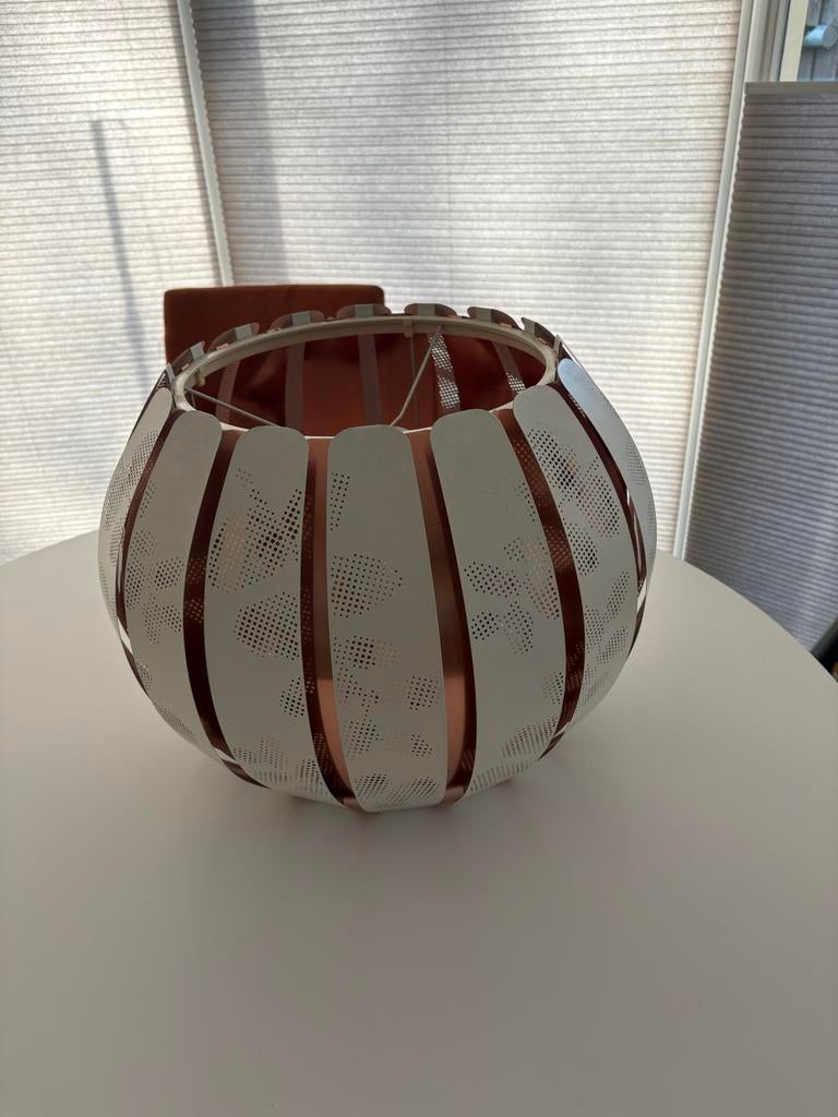 IKEA ÖVERUD Lampenkap - Zo goed als nieuw!, Ophalen, 25 tot 50 cm, Wit, Rond