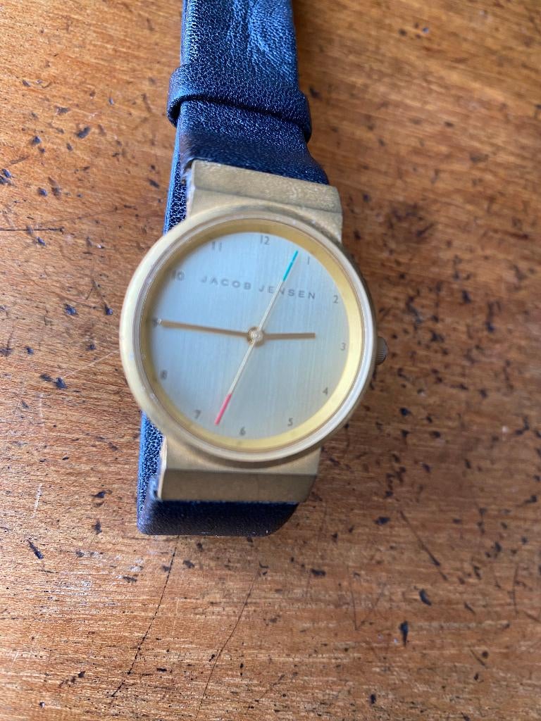 Jacob Jensen dames horloge, Overige merken, Leer, Polshorloge, Ophalen of Verzenden