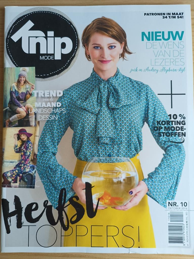 Knipmode oktober 2016 met extra bijlage, Overige typen, Vrouw, Ophalen of Verzenden, Zo goed als nieuw
