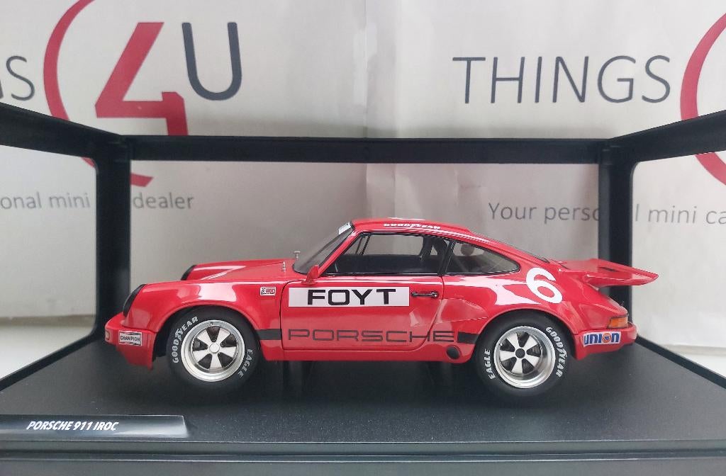 Solido 1:18 Porsche 911 No.6, IROC 1974 Foyt nieuw, Ophalen of Verzenden, Nieuw, Auto, Solido
