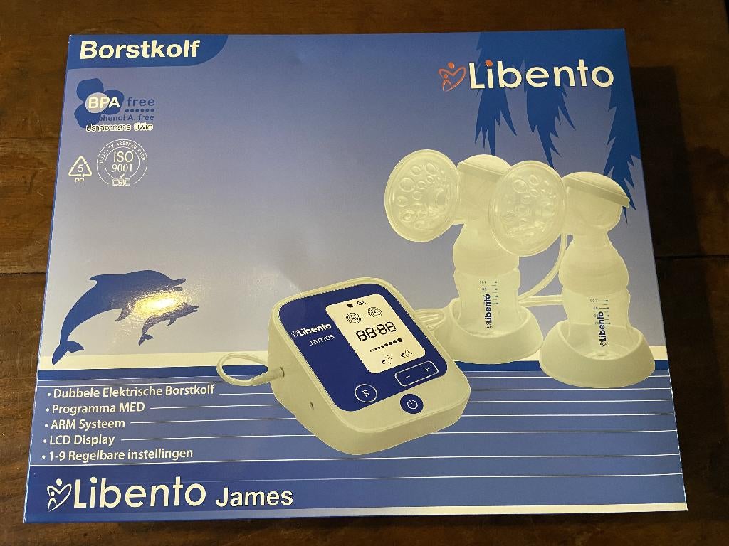 Libento James elektrische borstkolf compl. in originele doos, Ophalen, Zo goed als nieuw, Borstkolf