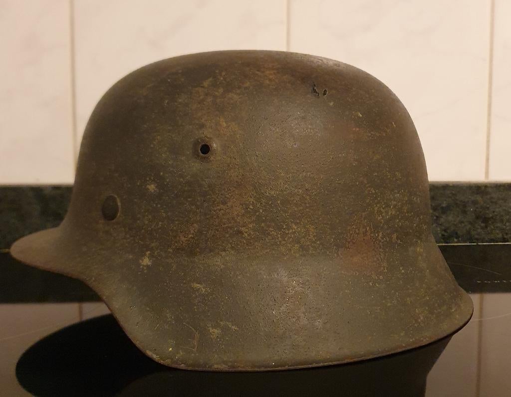 Duitse helm wo2, Ophalen of Verzenden, Duitsland, Helm of Baret
