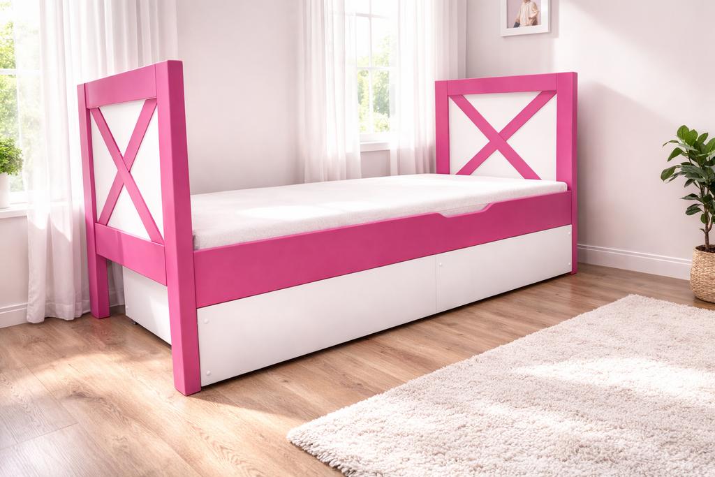 Leuk meiden bed, Kinderen en Baby's, Kinderkamer | Bedden, Zo goed als nieuw, 140 tot 160 cm, 70 tot 85 cm, Lattenbodem, Ophalen
