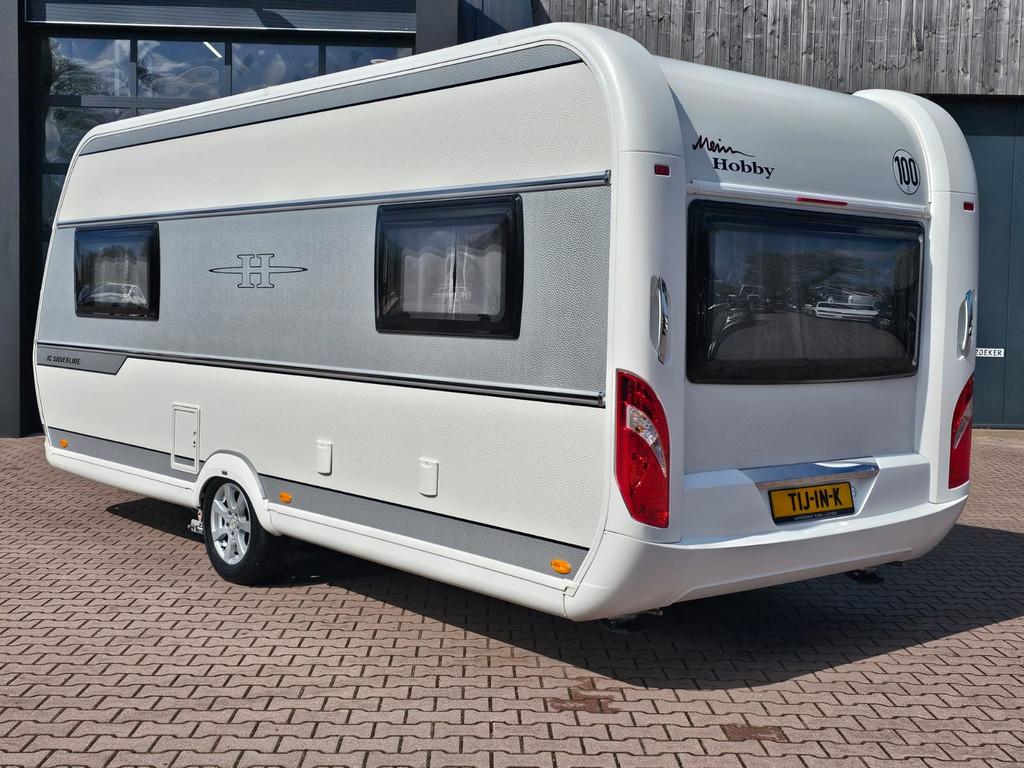 Hobby 495 UL De Luxe IC-Silverline | Enkele bedden | Mover |, Caravans en Kamperen, Caravans, Koelkast, Rondzit, Hobby, Bedrijf