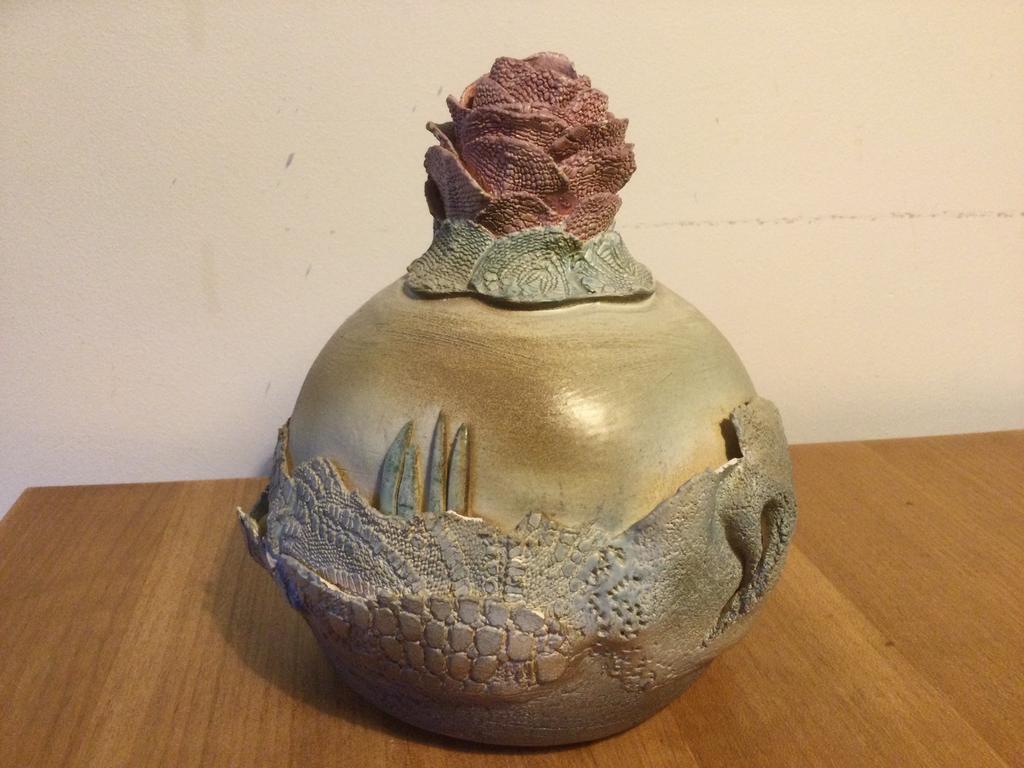 Keramiek object - Martine Stolk - kunstobject, Ophalen of Verzenden