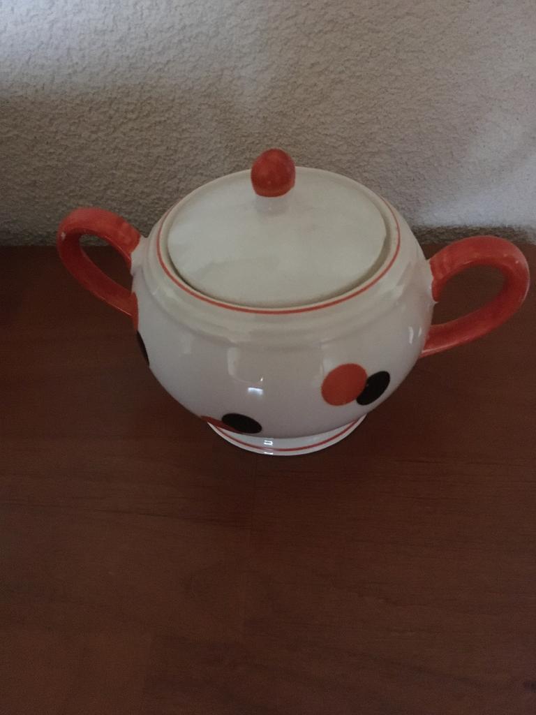 Harlekin suikerpot met deksel, Ophalen of Verzenden