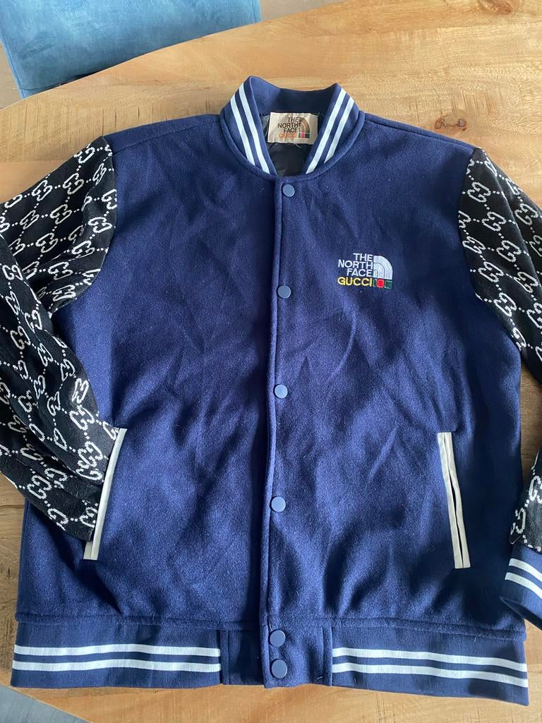 The North Face GUCCI Jack - Special Edition donkerblauw L, Ophalen of Verzenden, Nieuw, Maat 56/58 (XL), Blauw