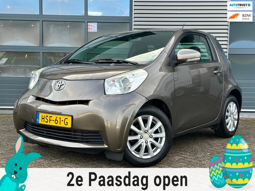 Toyota IQ 1.0 VVTi Aspiration Pearl | Airco | Electr. ramen, Stof, Gebruikt, Zwart, Bruin