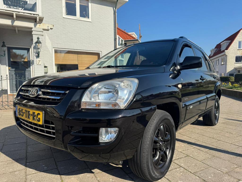 Kia Sportage V6 2.7 4WD AUT LPG duurste uitv!!!, Auto's, Automaat, USB, 2656 cc, Zwart