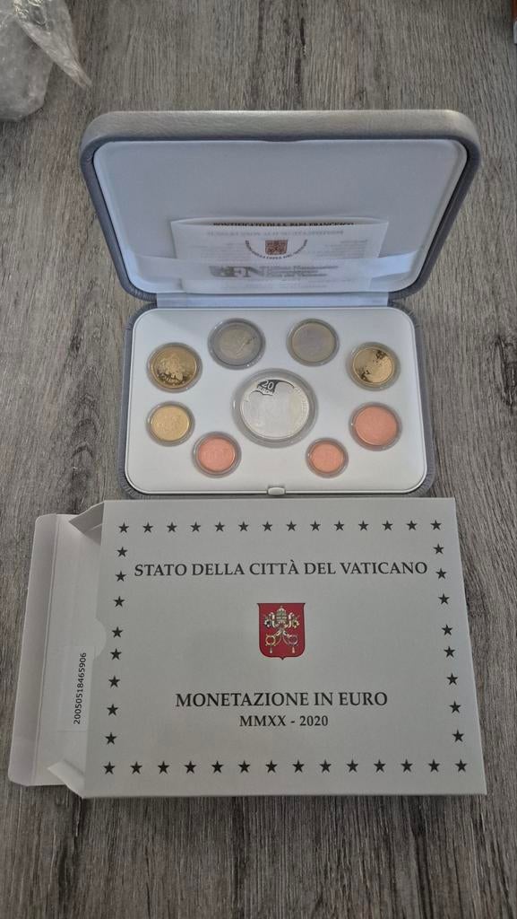 Vaticaan Proof Set 2020 – Inclusief Zilveren 20 Euro, Vaticaanstad, Zilver, Overige waardes, Verzenden