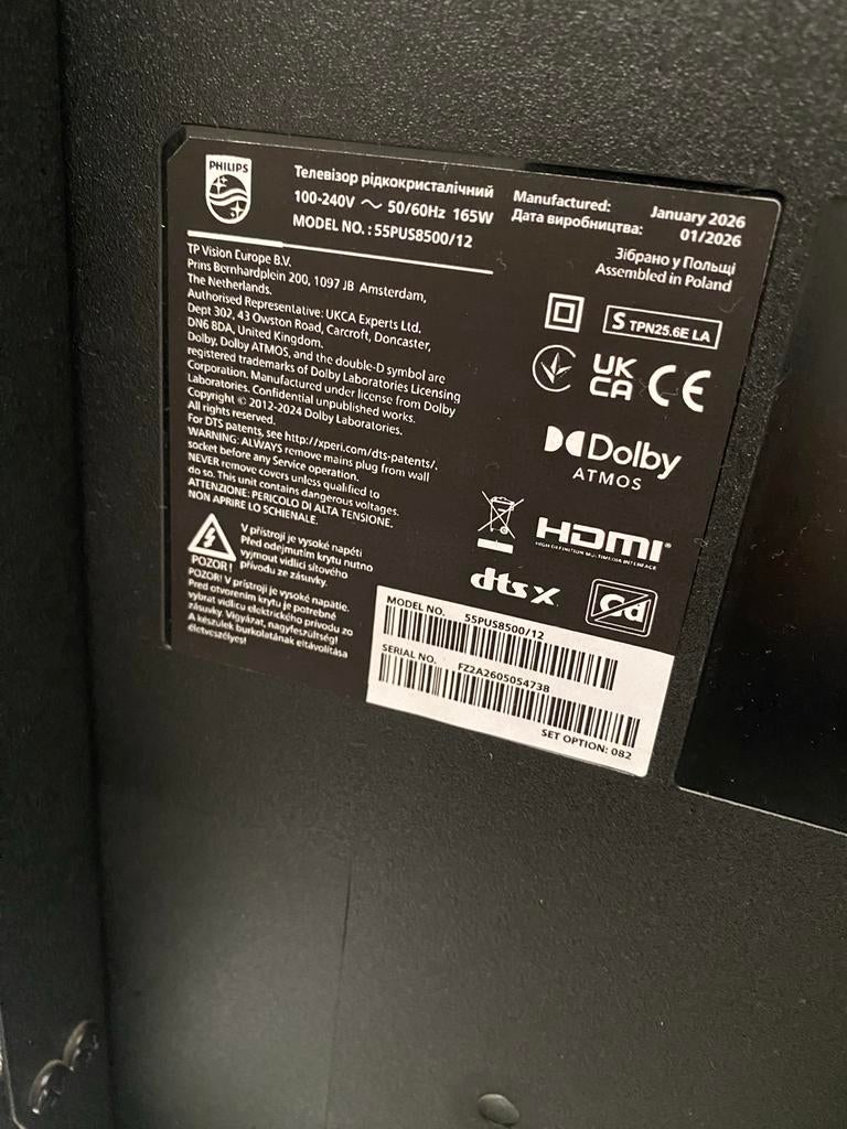 Philips 55PUS8500/12 4K UHD Smart TV - Zo goed als nieuw, Philips, LED, 50 Hz, Ophalen of Verzenden