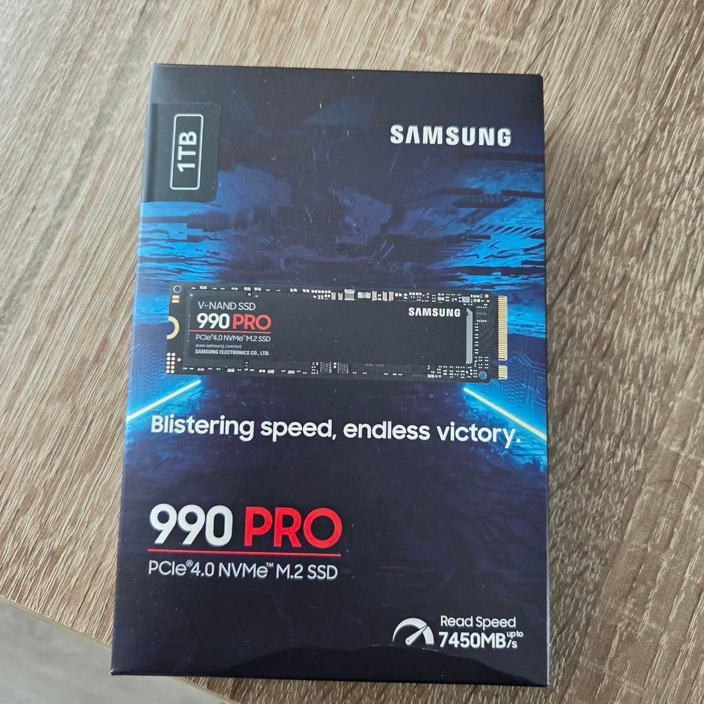 Gloednieuwe Samsung 990 PRO PCI 4.0 M2 SSD NVME 1TB, Computers en Software, Harde schijven, Intern, Samsung 990 Pro, SSD, Nieuw