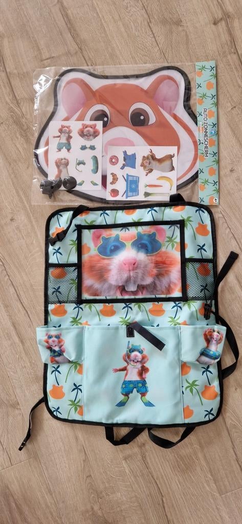 AH hamster auto zonnescherm en achterbank organizer, Ophalen of Verzenden