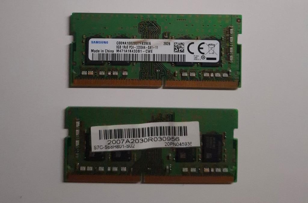 2x 8GB DDR4 Sodimm, Computers en Software, RAM geheugen, Gebruikt, Laptop, 16 GB, DDR4, Ophalen of Verzenden