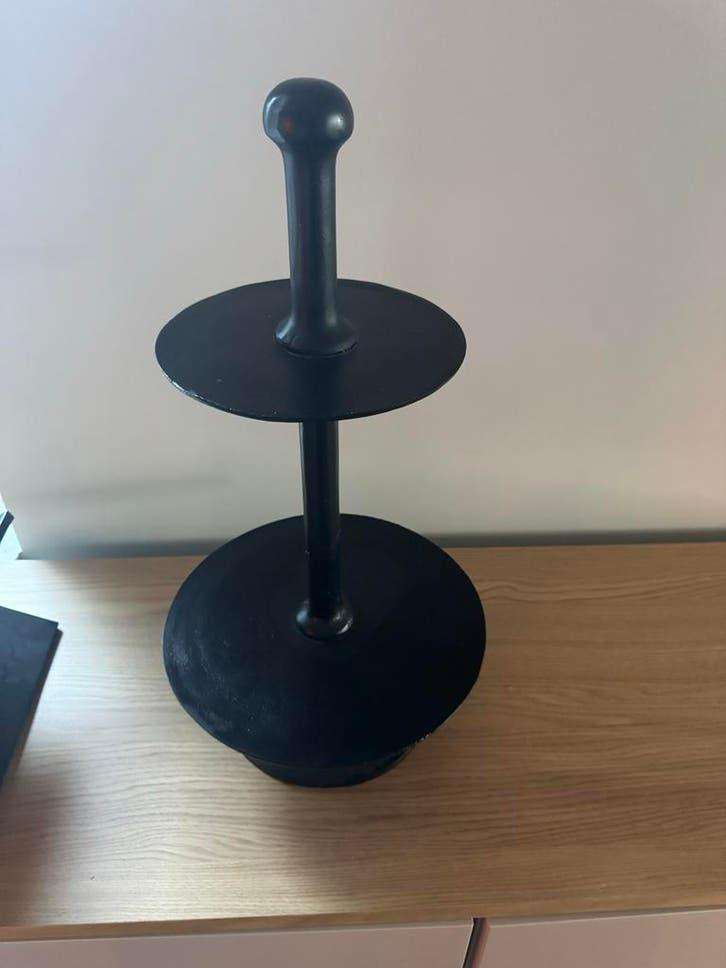 Rivièra Maison Etagere zwart staal, Overige materialen, Gebruikt, Schaal, Rond