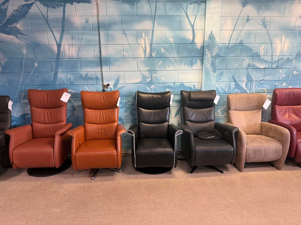 Kort gebruikte sta op en relax fauteuils alleen A merken, Ophalen of Verzenden, Zo goed als nieuw, Leer, Gratis bezorging regio Utrecht