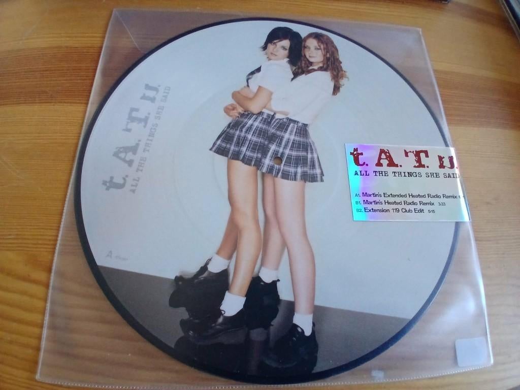 t.A.T.u. - All The Things She Said (picture disc) (NIEUW), Maxi-single, Ophalen of Verzenden, Pop, 12 inch