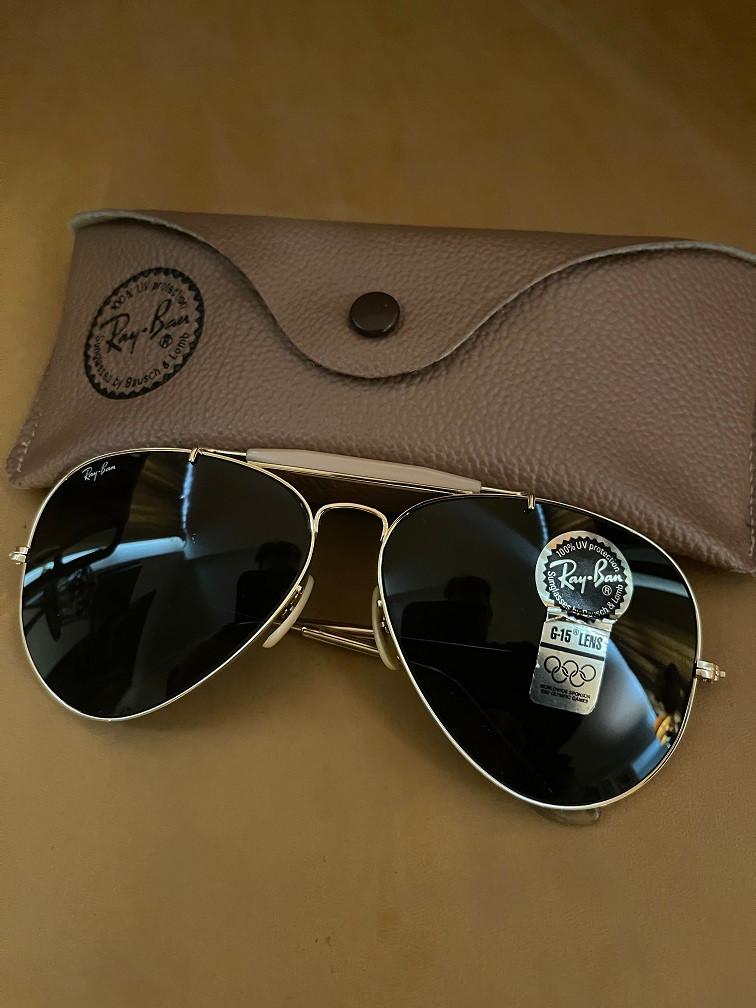 Vintage B&L Ray-Ban Outdoorsman Aviator 62mm zonnebril O10, Ray-Ban USA, Zonnebril, Overige kleuren, Nieuw