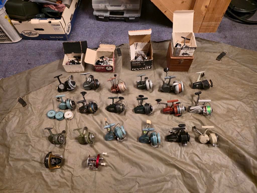 24 vintage molen molens Roddy Ryobi DAM Nettuno, Tokoz, Ophalen of Verzenden, Gebruikt, Molen