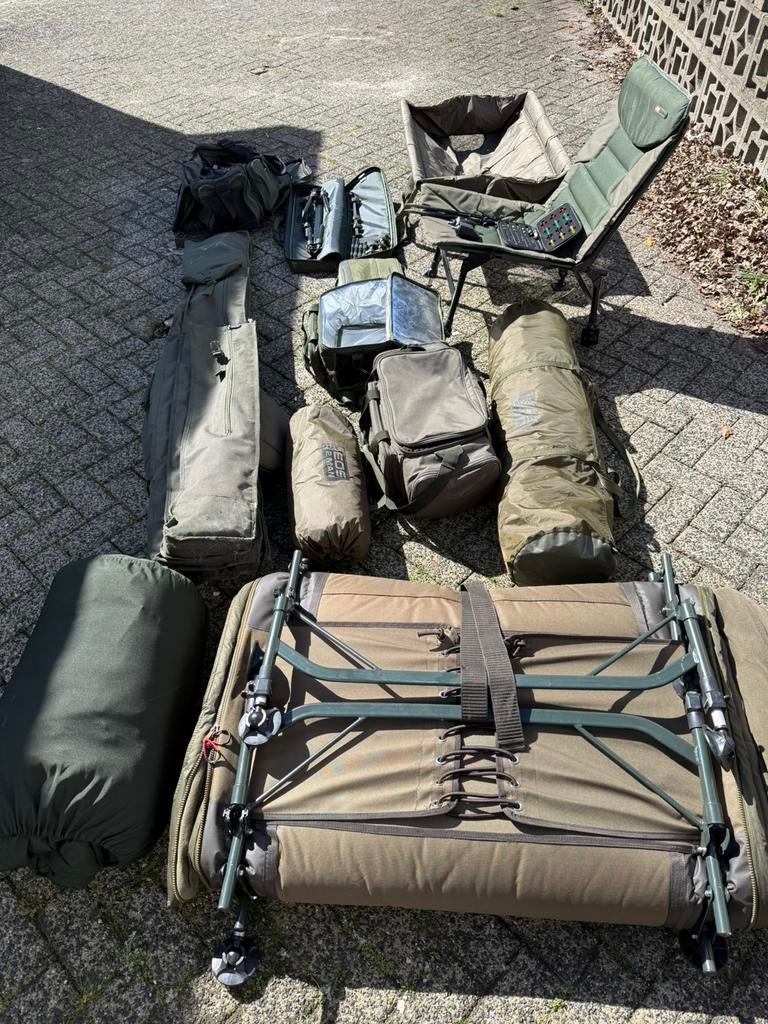 Karper set, Watersport en Boten, Ophalen, Zo goed als nieuw, Complete set