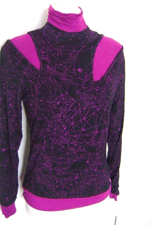 galaxy cut out top cyber gothic rave psy goa retro geometric, Skunkfunk, Overige kleuren, Verzenden, Nieuw