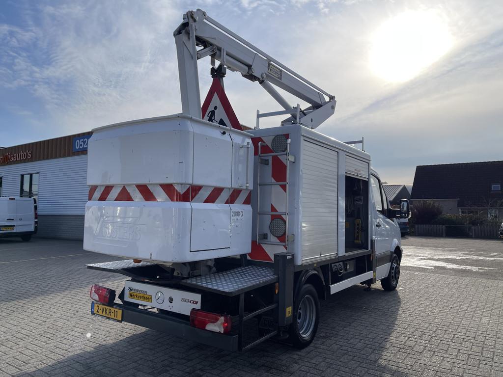 Mercedes-Benz Sprinter 513 2.2 CDI DL met Custers hoogewerke, Auto's, Bestelauto's, Euro 5, Huisgarantie, 4 cilinders, Met garantie (alle)