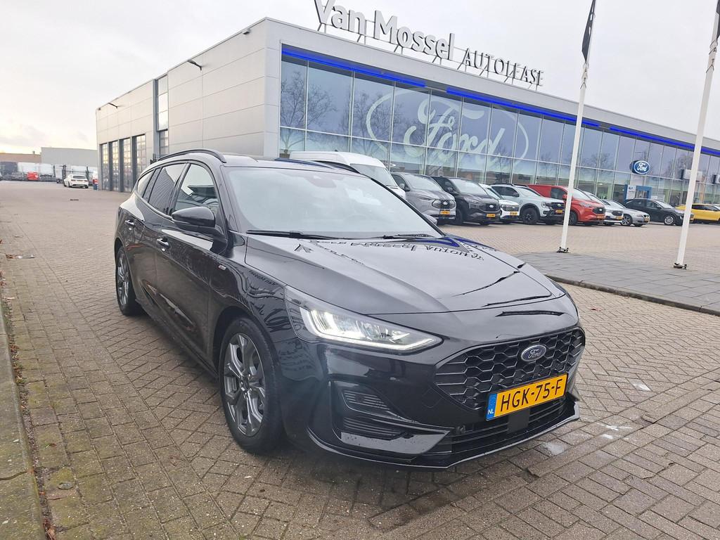 Ford Focus Wagon 1.0 EcoBoost Hybrid ST Line | Adaptieve Cru, 12 maanden, Gebruikt, Euro 6, Zwart