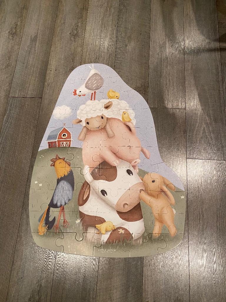 XL Little farm puzzel little dutch, Ophalen, 10 tot 50 stukjes, Zo goed als nieuw, 4 tot 6 jaar