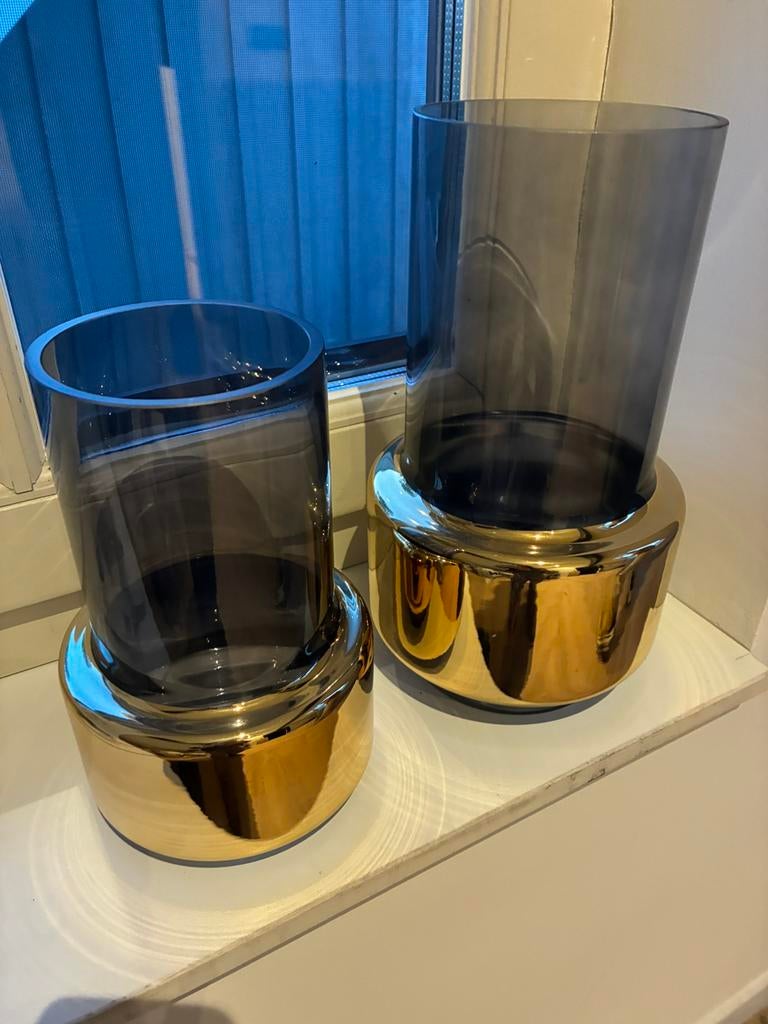 Pols Potten set, Zwart, Ophalen of Verzenden, Minder dan 50 cm, Glas