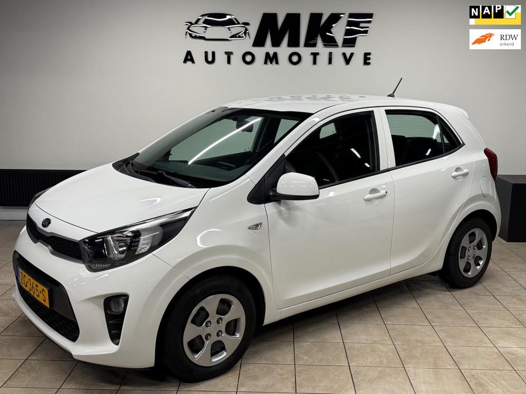 Kia Picanto 1.0 CVVT EconomyLine 2019 Wit Airco/Cruise/NAP!, Voorwielaandrijving, Gebruikt, Euro 6, Wit