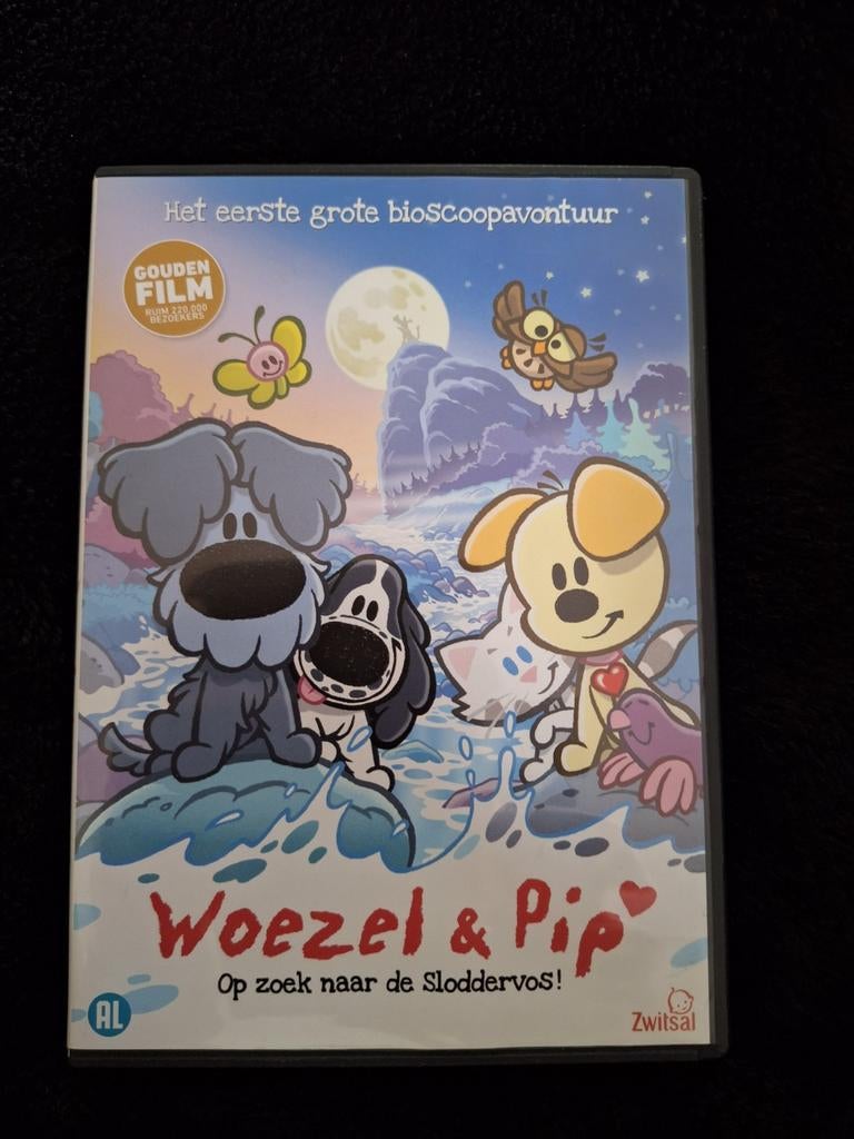 Dvd Woezel en Pip - op zoek naar de sloddervos, Cd's en Dvd's, Dvd's | Tekenfilms en Animatie, Europees, Alle leeftijden, Ophalen of Verzenden