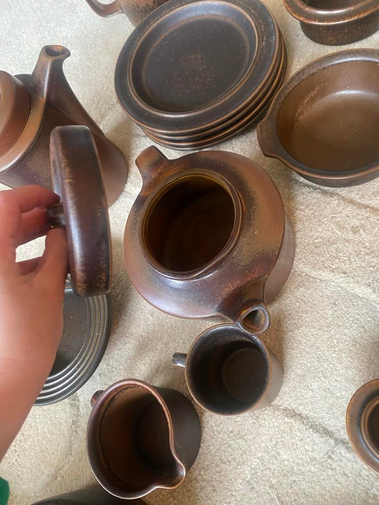 Grote set Arabia Ruska servies - 3 stuks met lichte schade, Ophalen