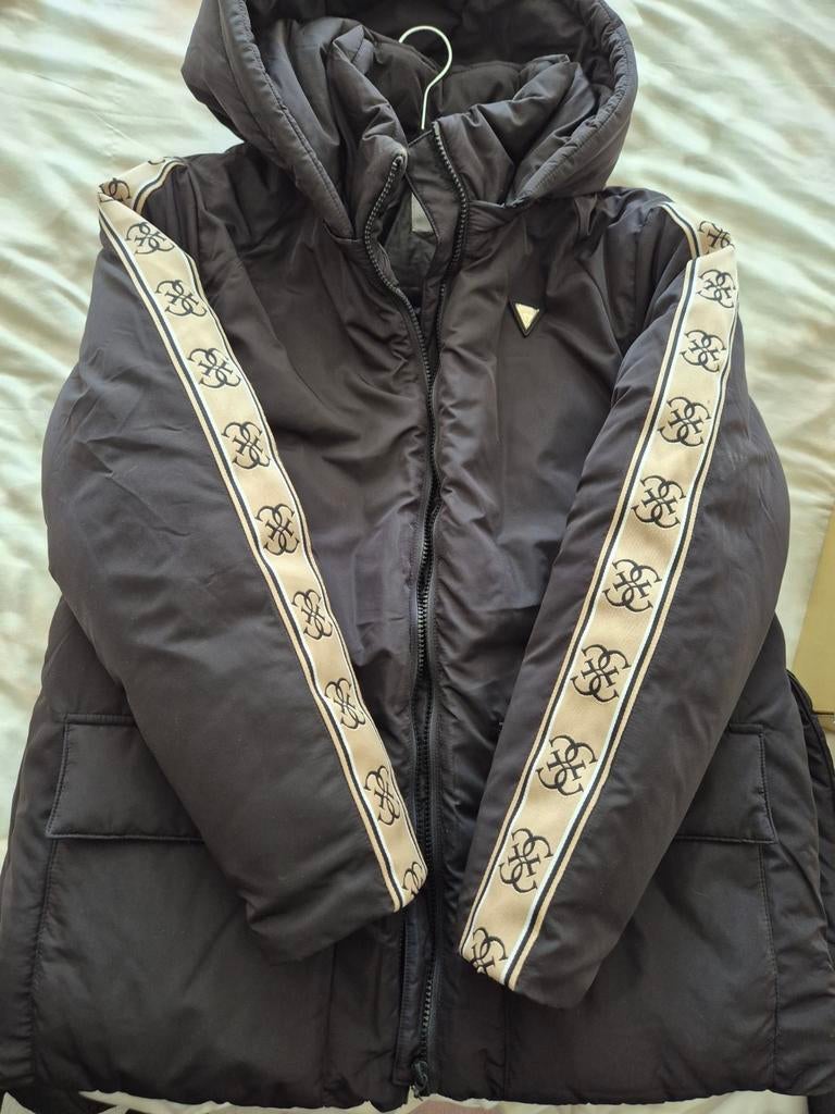 Guess winterjas met logo banden, Ophalen of Verzenden