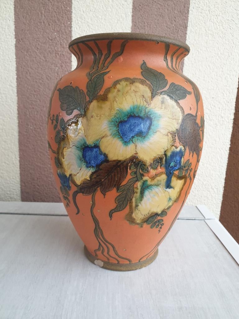Art Nouveau Goudse vaas, Antiek en Kunst, Ophalen of Verzenden