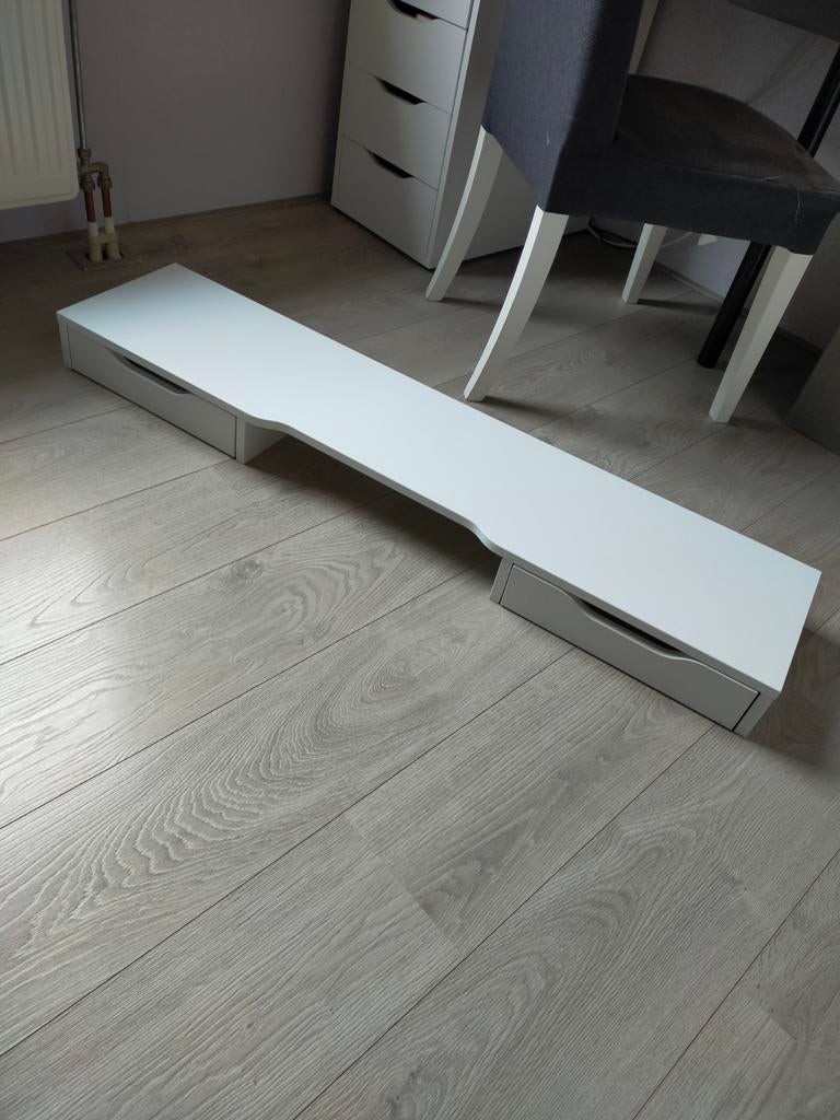 IKEA Alex monitor standaard met lades - wit, Ophalen, Overige materialen, Gebruikt, Modern, Scandinavisch