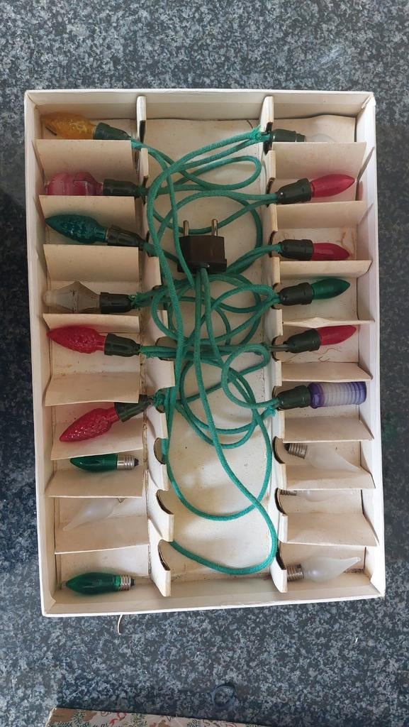 Vintage kerstverlichting., Ophalen of Verzenden, Gebruikt