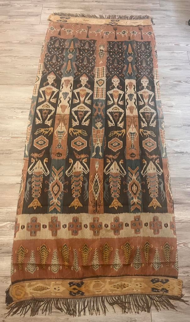 Indonesië - Sumba - authentiek Ikat - Wandkleed / Tafelloper, Ophalen of Verzenden