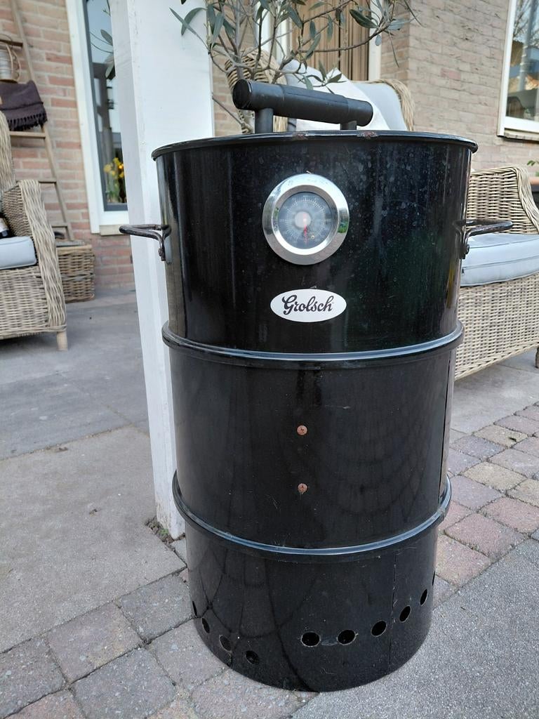 Grolsch Barrel Barbecue - Rookton (met lichte roest), Ophalen of Verzenden, Nieuw, Grolsch, Met accessoires