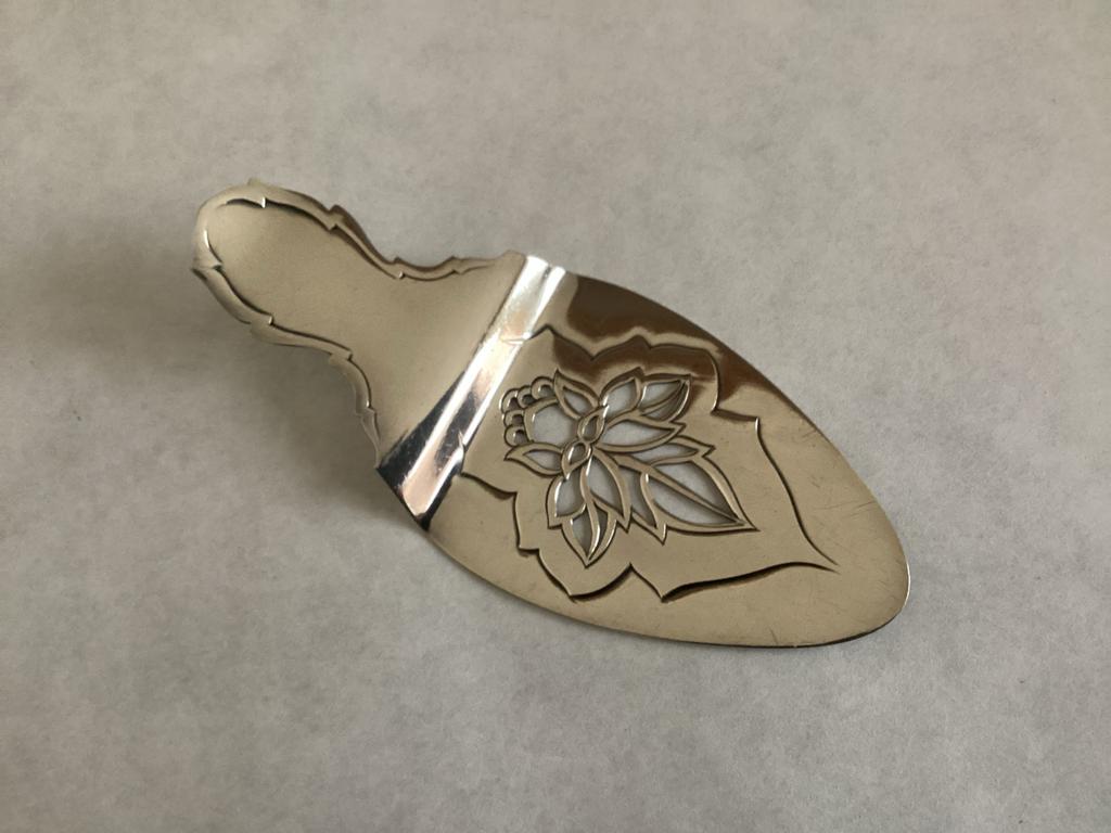 Verzilverde taartschep model 866  Georg Nilsson Gero 90, Antiek en Kunst, Ophalen of Verzenden