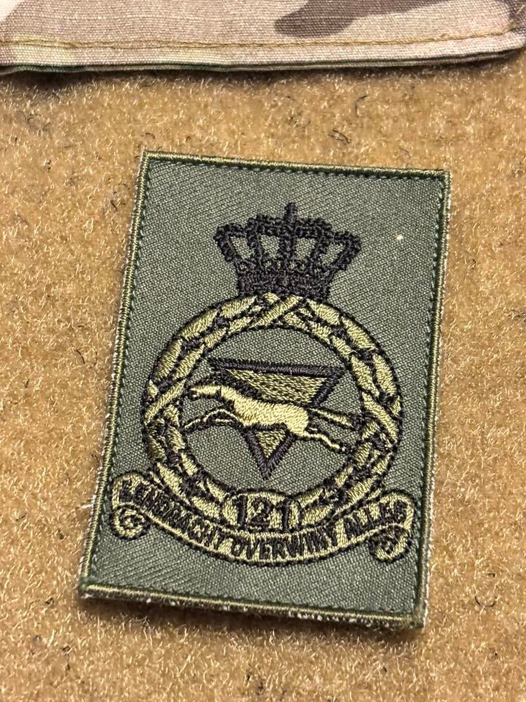 Arm embleem gvt klu 121 SQN, Verzenden, Luchtmacht, Nederland, Embleem of Badge