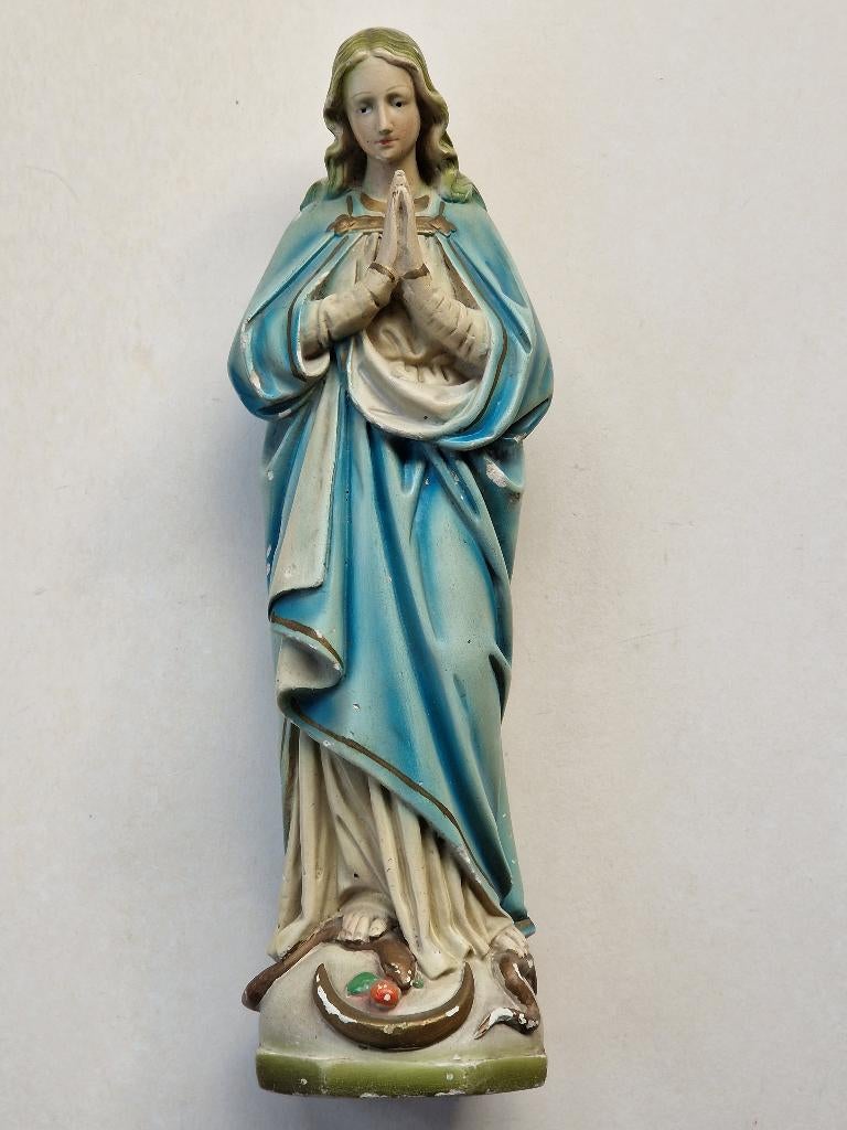 Gipsen beeld "Maria onbevlekt ontvangen"., Antiek en Kunst, Ophalen of Verzenden