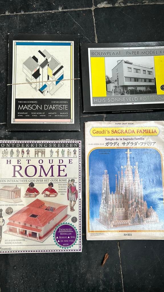 Bouwplaten, modelbouw bekende gebouwen, Ophalen, Zo goed als nieuw