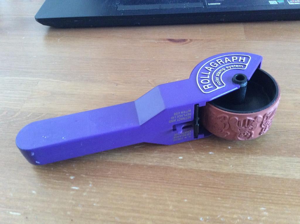 Rollagraph Stempelroller beertjes, Ophalen of Verzenden, Gebruikt, Gereedschap of Toebehoren