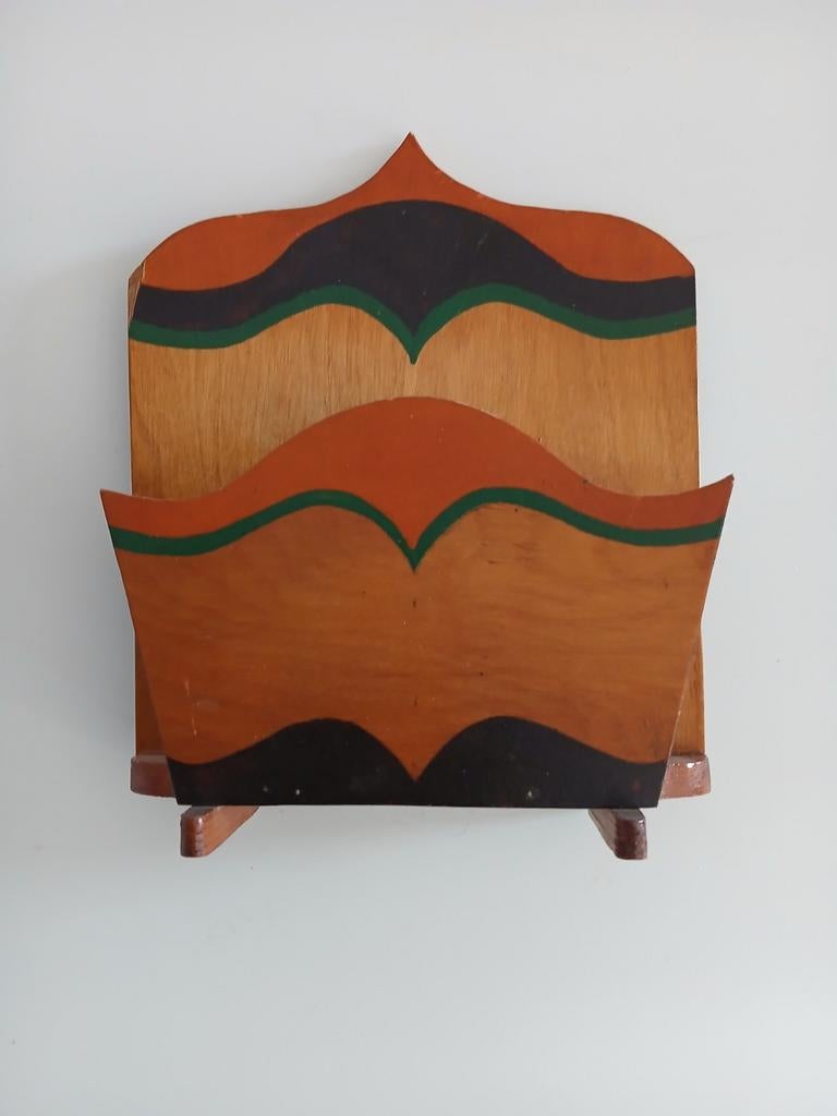 Vintage brievenstandaard jaren 60, Ophalen of Verzenden, Gebruikt