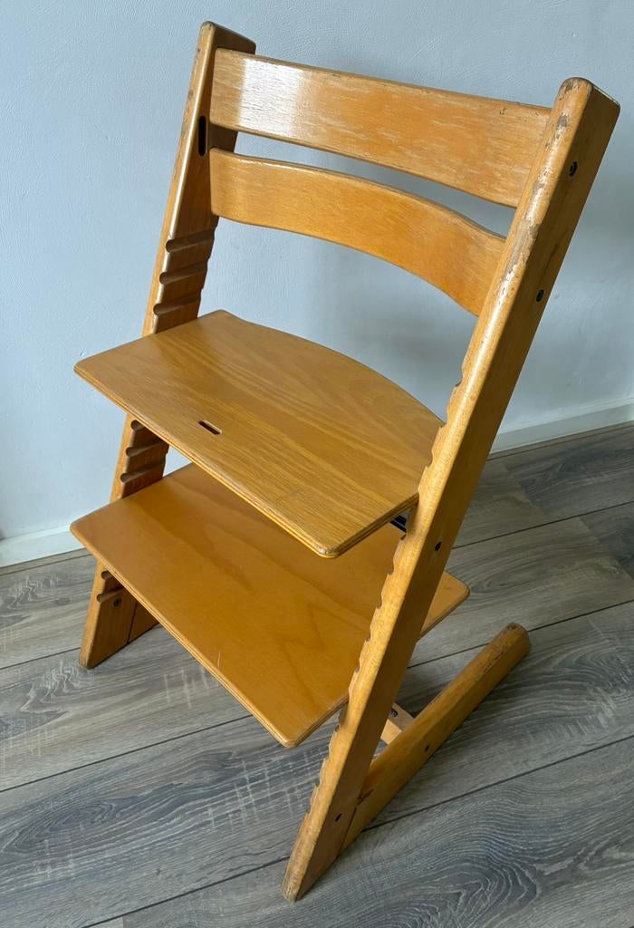 Stokke tripp-trapp kinderstoel triptrap trip trap beuken, Ophalen, Zo goed als nieuw, Meegroeistoel