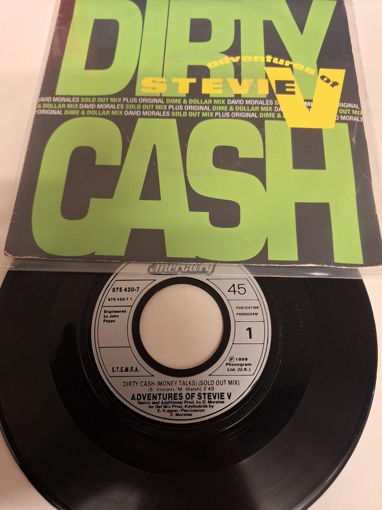Adventures of Stevie V - Dirty Cash (money talks) 1989., Verzenden, Overige formaten, Dance Populair